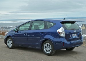 Wagon-like rear makes longer  Prius V more family-friendly.