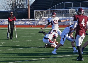 Tyler McLaughlin kicked a 22-yard field goal to help his White team to a 10-7 Spring game victory.