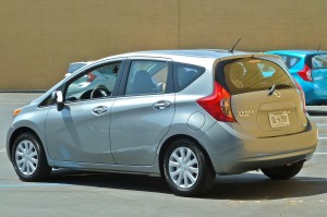Squared rear with hatchback puts Note in competition with Honda Fit.
