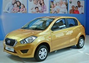 Nissan revives the Datsun name for the Go, a basic subcompact.