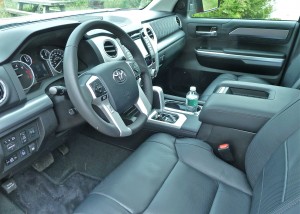 Even the most basic work-level Tundras have refined interiors.