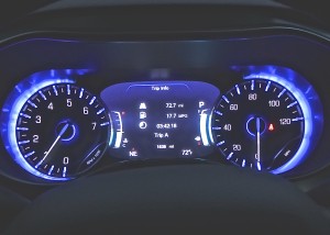 Even the instrument panel gets progressive treatment in the new Pacifica.