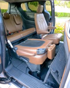 Stow 'n' Go seats fold and vanish into floor receptacles at the touch of a switch.