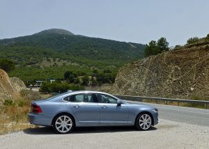 The Volvo S90 was as impressive when driven through the Spanish countryside as on city streets.