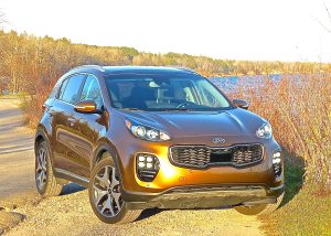 Signature grille and unique headlights are among standout features of the new Sportage.